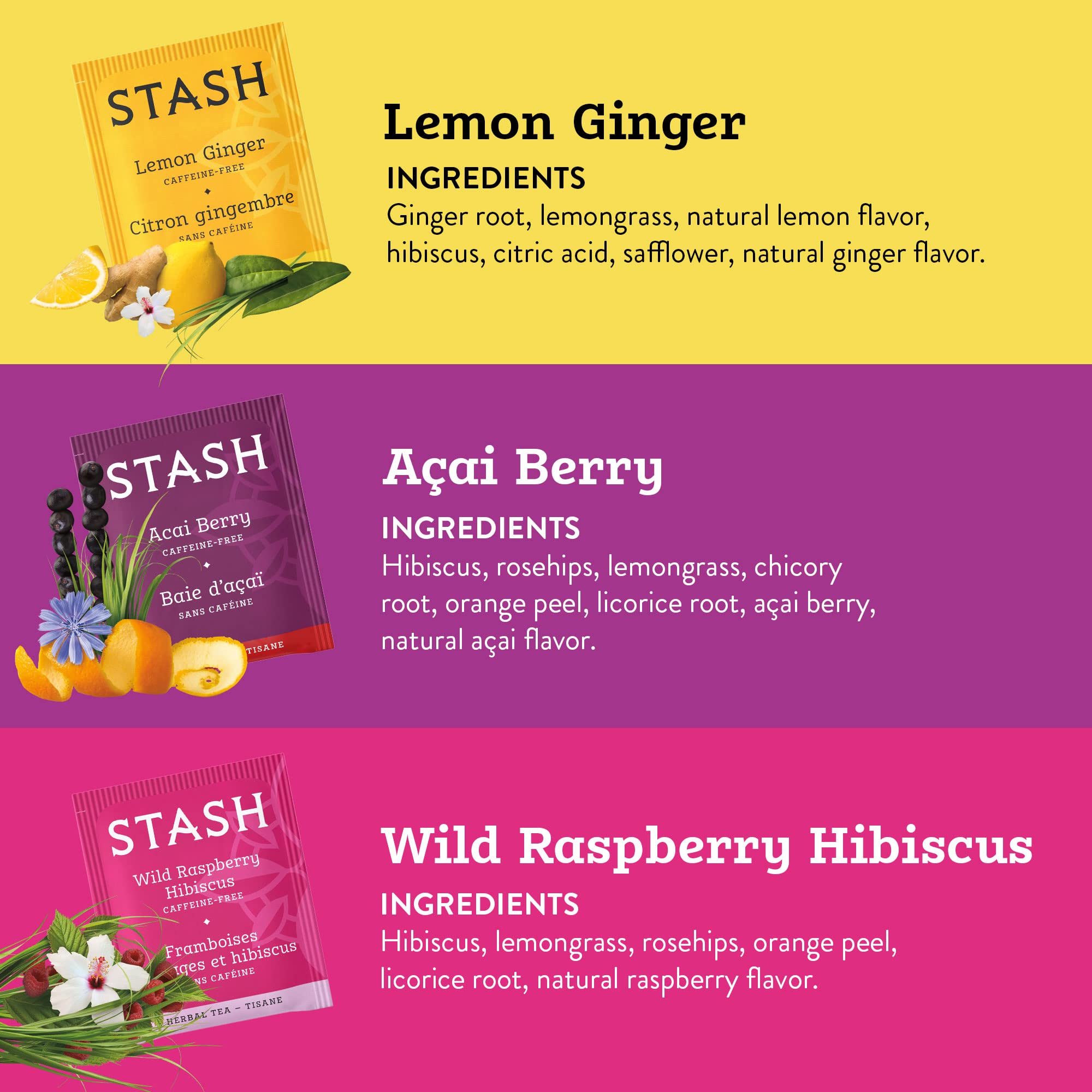 Sampel Teh Herbal Buah Stash Tea - Gambar 3